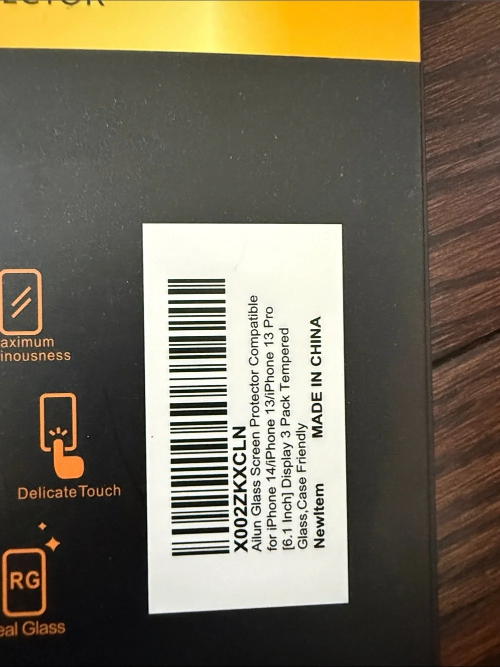 3 pack Ailun Tempered Screen Protector for iPhone 13/13pro/14 & 1 privacy screen